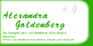 alexandra goldemberg business card